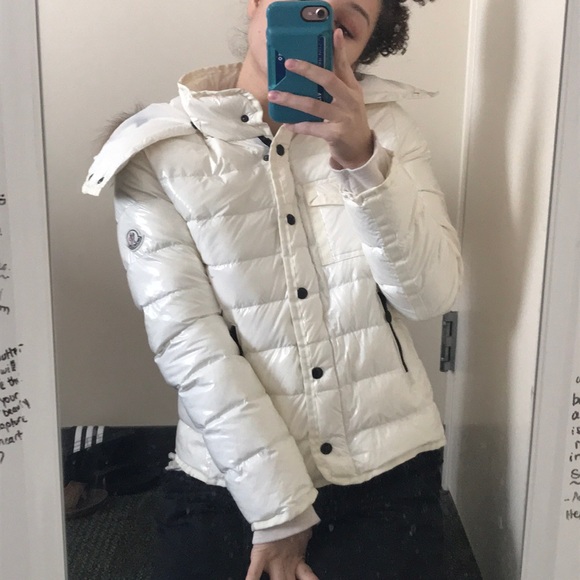 white moncler jacket